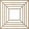 Ekena Millwork Raven Wood Fretwork Pierced Ceiling Medallion, Hickory, 28"OD x 10 1/4"ID x 3/8"T CMWP28X28X0375RAHI - alternate 2